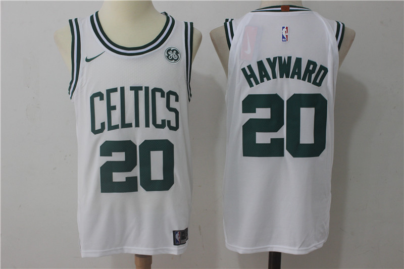 Men Boston Celtics #20 Hayward White Game Nike NBA Jerseys